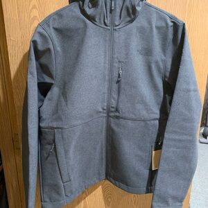The North Face Men's Charcoal Gray Full-Zip Hooded Jacket
